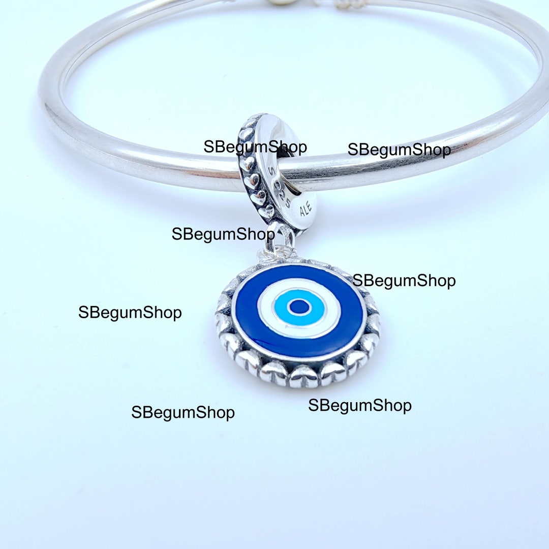 thumbnail image 2 of 925 SILVER CUBIC ZIRCONIA EVIL EYE CHARM U2013 London Diamond Online 2 of 12