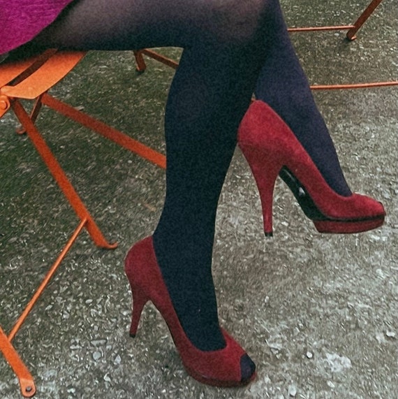 Hot Red Vintage F*** Me Heels - image 1