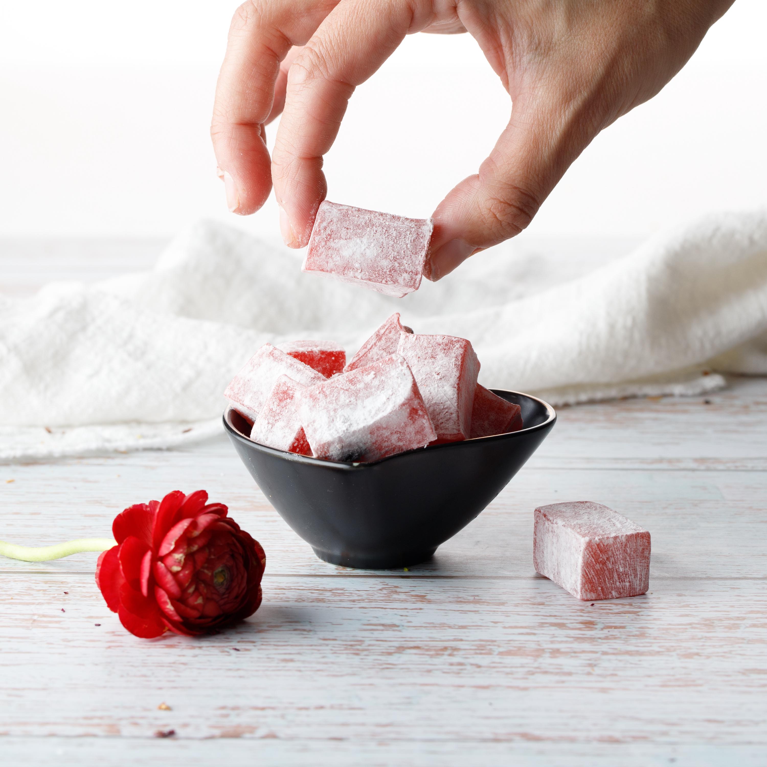 Turkish Delights Original Rose Authentic and Traditionnal Recipe