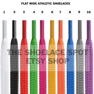 1 Paar Premium Wide Athletic Style Schnürsenkel 3/8 zoll flache Ersatz schnürsenkel