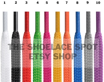 1 par de cordones de estilo atlético ancho premium de 3/8 de pulgada cordones planos de reemplazo