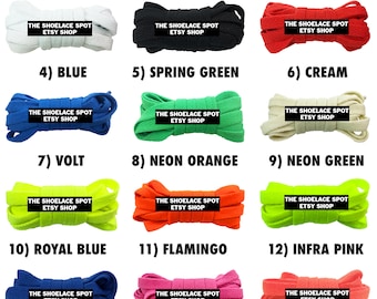 1 par de cordones de estilo atlético plano clásico Cordones de repuesto de 5/16 pulgadas de ancho