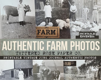 Authentic Farm Junk Journal Ephemera, Junk Journal Farm Ephemera, Country Junk Journaling Printable, Farm Junk Journal Photos, Farm Life