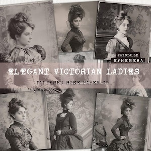 Elegant Victorian Ladies Junk Journal, Junk Journaling Printable, Lady Junk Journal Photographs, Victorian Junk Journal Ephemera