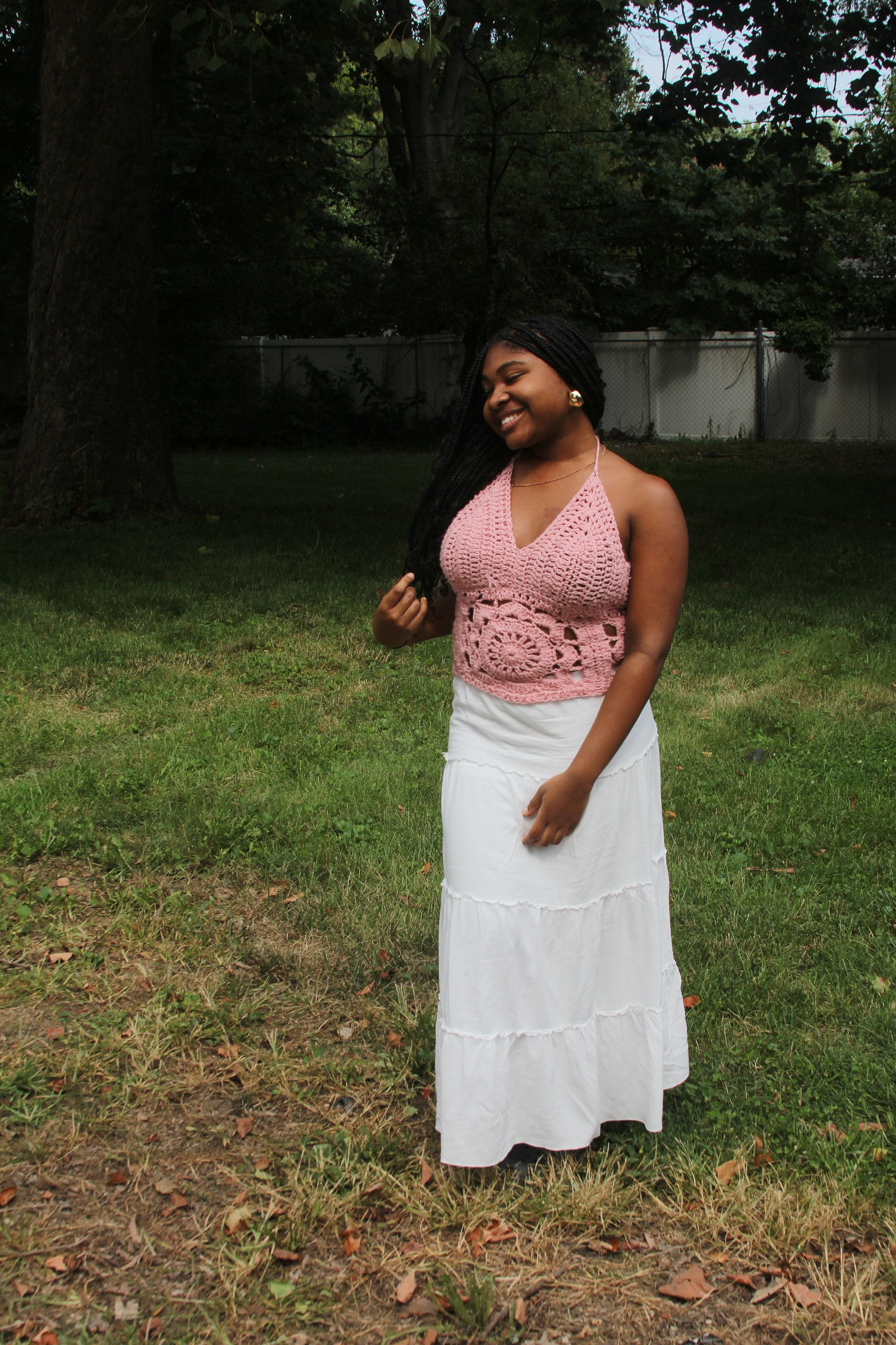 White flowy skirt shop 8x8