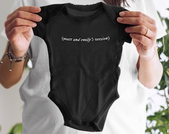 Personalized Pregnancy Announcement Bodysuit: Taylor Fan Baby Reveal