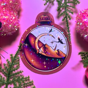 Dragon Holographic Sticker: Waterproof Vinyl Decal - Book Lover Gift