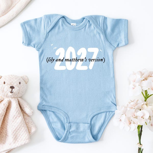 Custom Baby Announcement Bodysuit: Taylor Fan Pregnancy Reveal