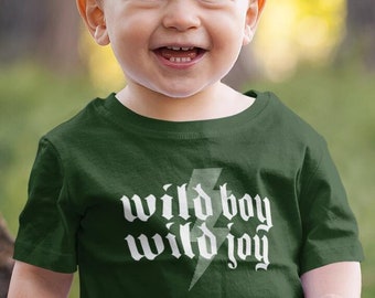 Wild Boy Wild Joy Tee - Bella + Canvas Toddler T-shirt