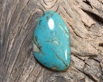 Freeform Turquoise Cabochon, Stabilized (29x18 mm)