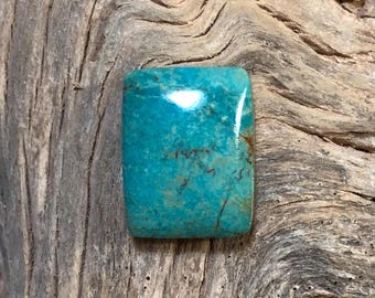 Rectangle Turquoise Cabochon (18x14 mm), Stabilized Stone