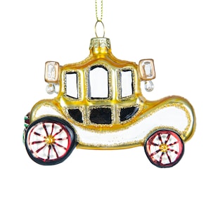 Royal Jubilee Christmas Carriage Christmas Glass Ornament