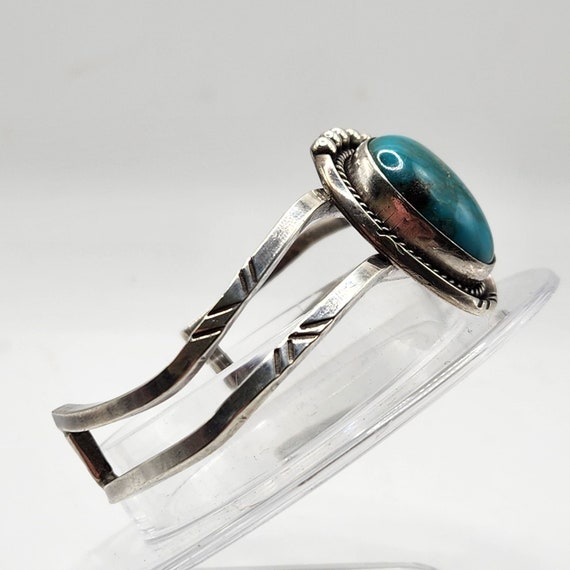 Vintage Genuine Turquoise & Sterling Native Ameri… - image 4