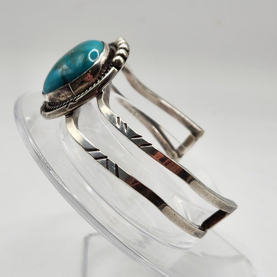 Vintage Genuine Turquoise & Sterling Native Ameri… - image 3