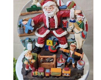 90s Vintage Revival "A Christmas Remembered Vintage" 1997 Santa Elves Figurine