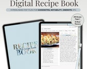 Digital Recipe Book, Goodnotes Cookbook, Meal Planner (PDF)