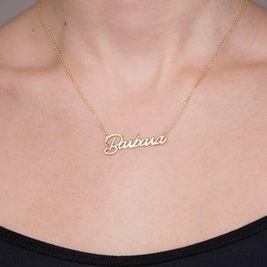 Sterling Silver Name Necklace, Dainty Name Necklace, 14K Gold Name Necklace, Personalized Gifts, Handmade Jewelry, Gifts for Her