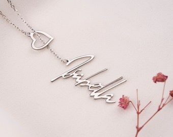 Best Gifts for Her, Name Plate Necklace, Personalized Gifts for Her, Christmas Gifts for Daughter from Mother, Gifts for Mom