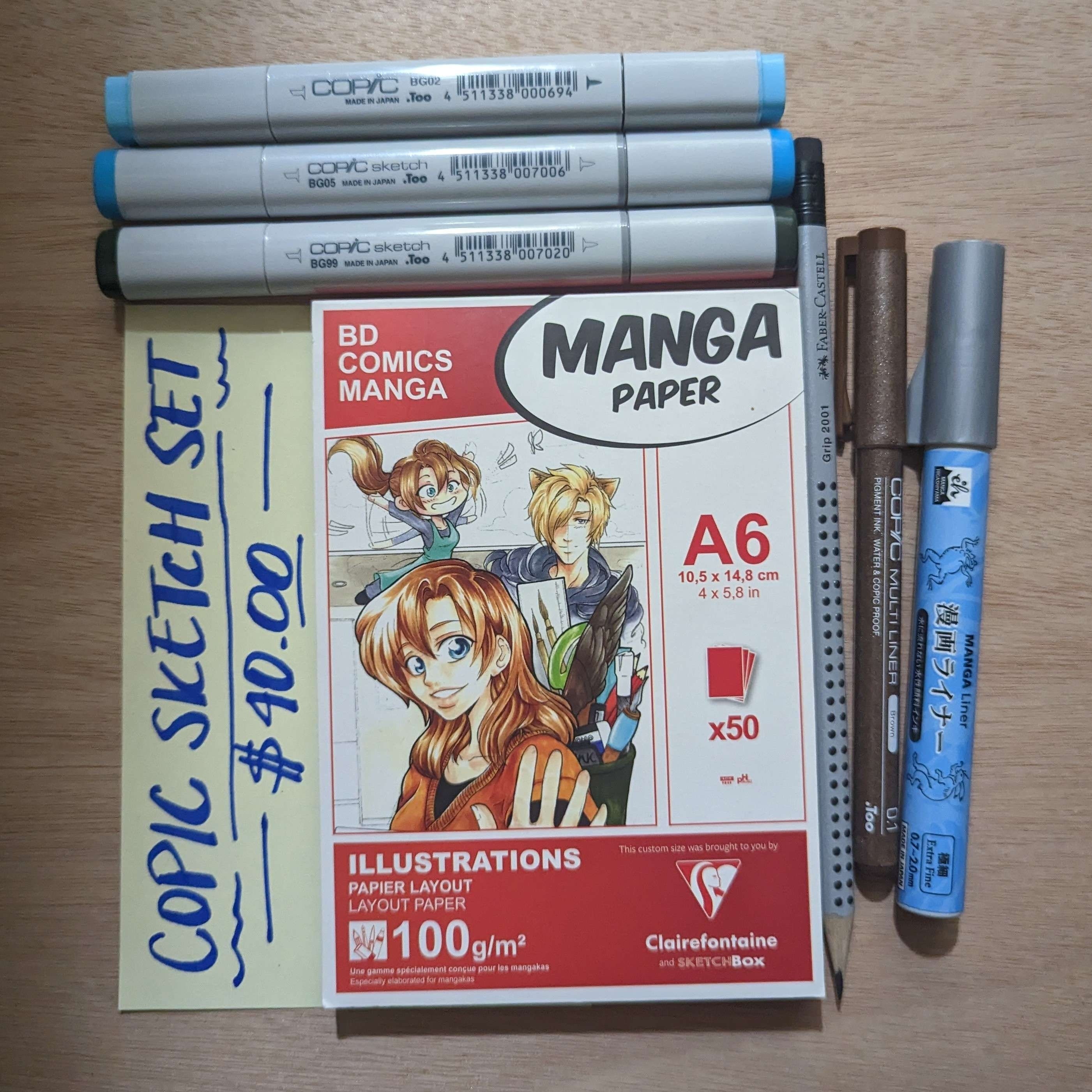 Copic Gift Set and Bundle for Artists. Great for Comic Books, Manga and  Drawing. 