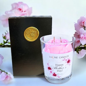 Mother’s Day Gift Box | Rose Embed Candle | Best Mom Gift | Mother’s Day Candle | Gift Ideas For Mom | Gift Package for Mom | Floral Scented