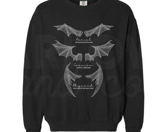 bat boys book sweatshirt, fantasy reader apparel, bookish sweatshirt