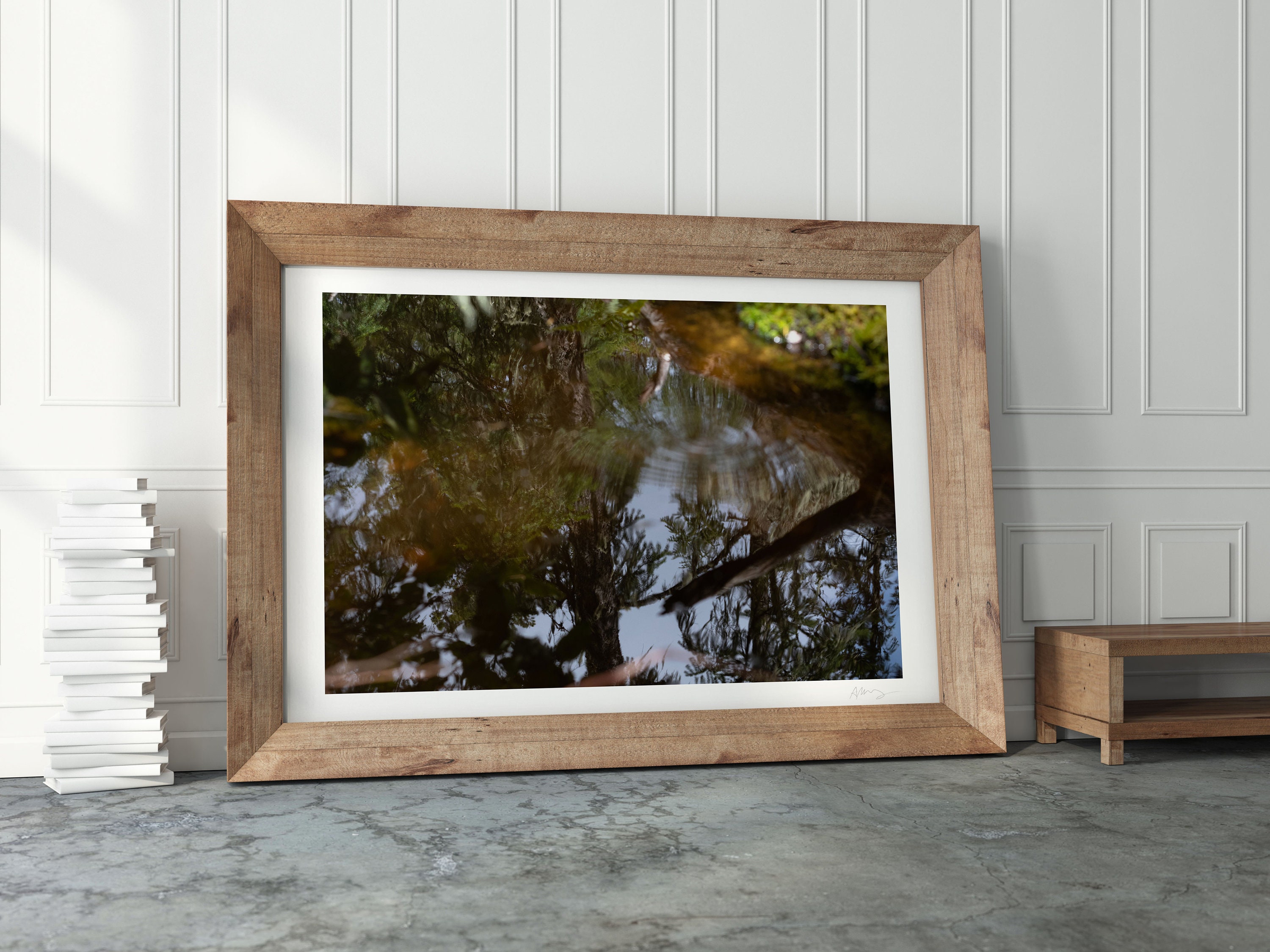 Treetop Reflections, Abstract Photography Print, Nature Wall Art