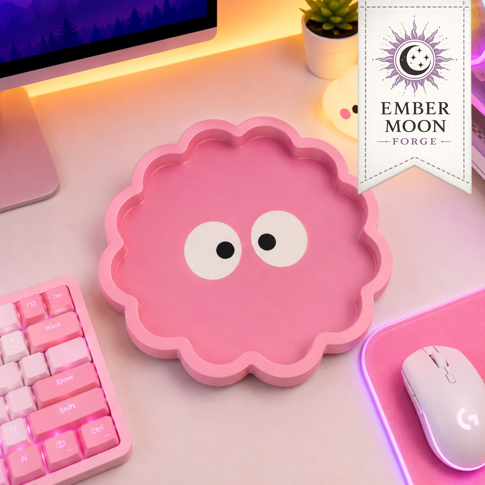 Soot Sprite Tray, Custom Color 3D Printed Anime-Inspired Kawaii Catchall Dish