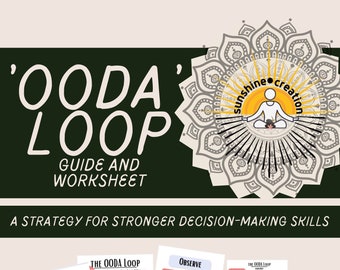 Worksheet Activity | OODA Loop Technique | Printable Worksheet activity for Decision-Making, Impulse-Control | Classroom Resource