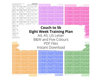 Couch to 5k Plan - Etsy