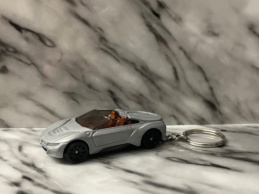 BMW I8 Roadster Novelty Keychain Made From 1/64 Model Scale Car Etsy