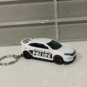 2018 Honda Civic R Type Novelty Keychain made from 1/64 model scale car
