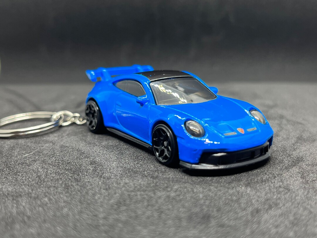 Porsche 911 GT3 Novelty Keychain Made From 1/64 Diecast Model Etsy