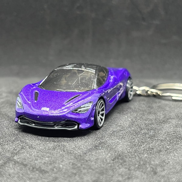 McLaren 720S Novelty Keychain made from 1/64 diecast model scale car