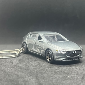 2019 Mazda 3 Neuheit Schlüsselanhänger aus 1:64 DieCast Modellauto Bild 3