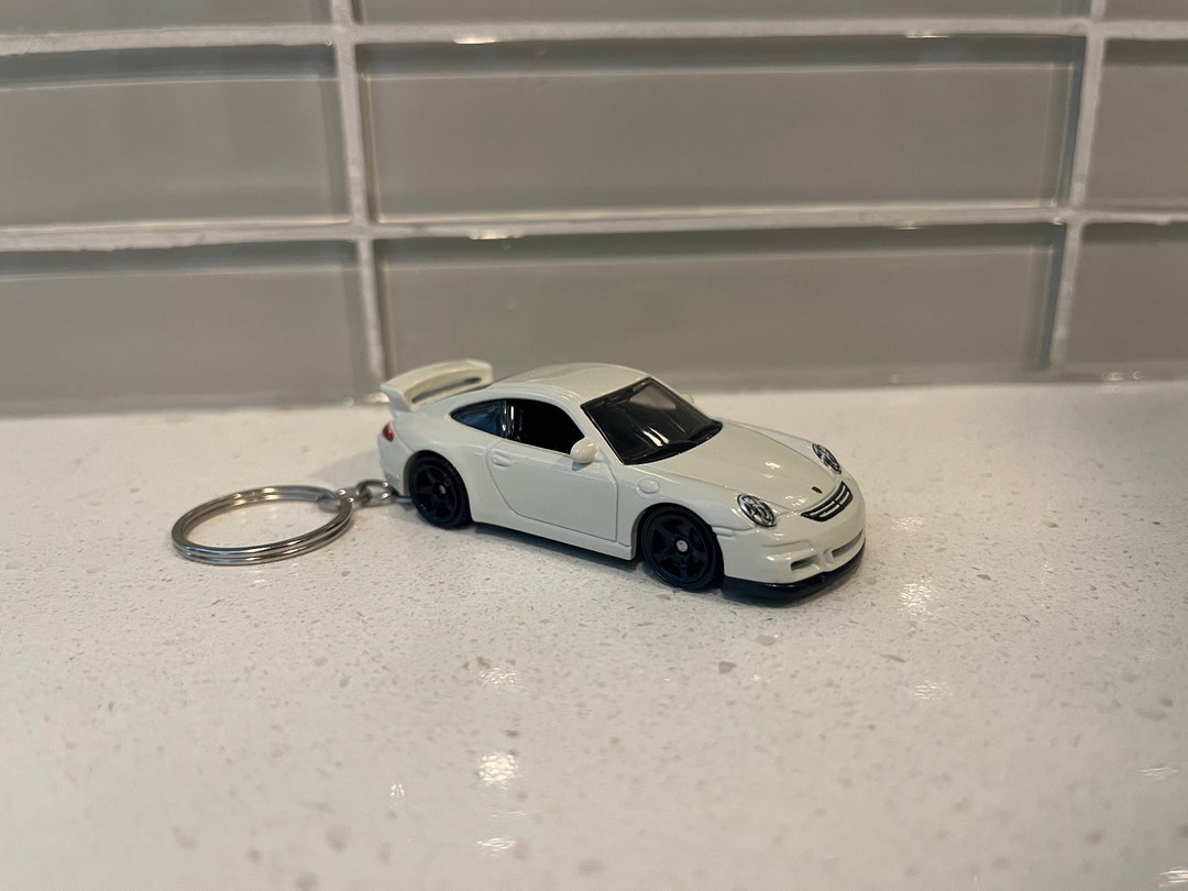 Porsche 911 GT3 Novelty Keychain Made From 1/64 Diecast Model Etsy