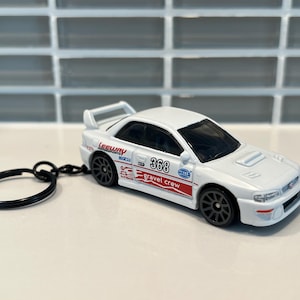 98 Subaru Impreza 22B STi-Version Novelty Keychain made from 1/64 diecast model scale car
