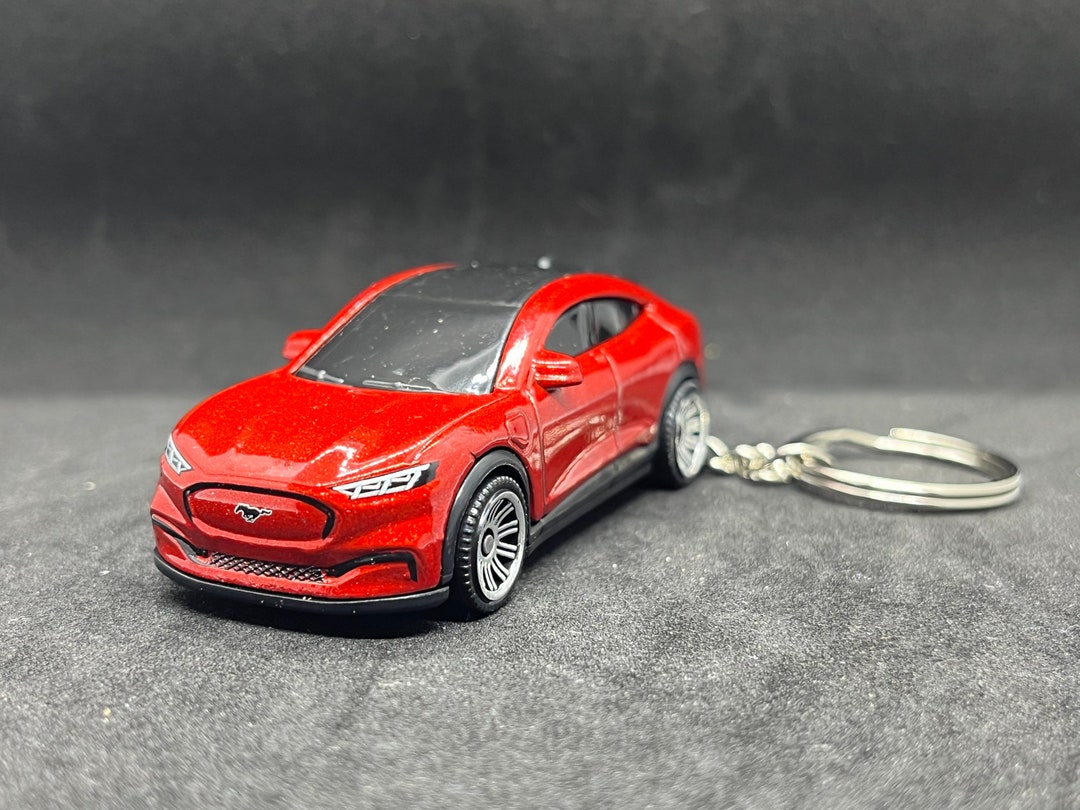 2021 Ford Mustang Mache Novelty Keychain Made From 1/64 Diecast Model