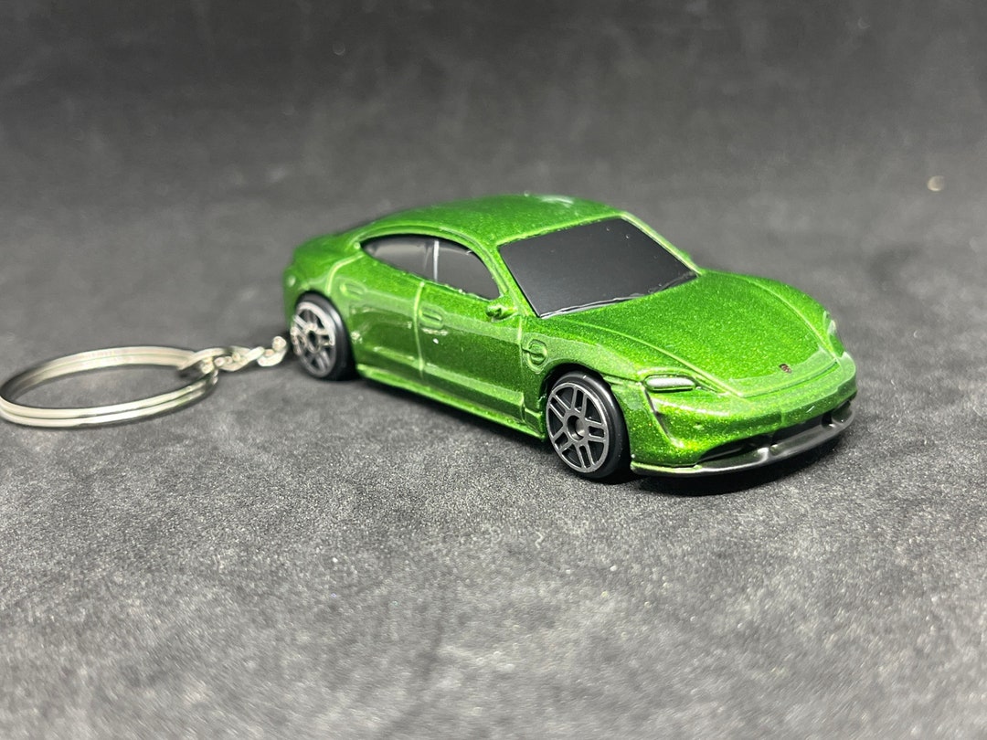 Porsche Taycan Turbo S Novelty Keychain Made From 1/64 Diecast Etsy