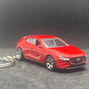2019 Mazda 3 Neuheit Schlüsselanhänger aus 1:64 DieCast Modellauto Bild 4