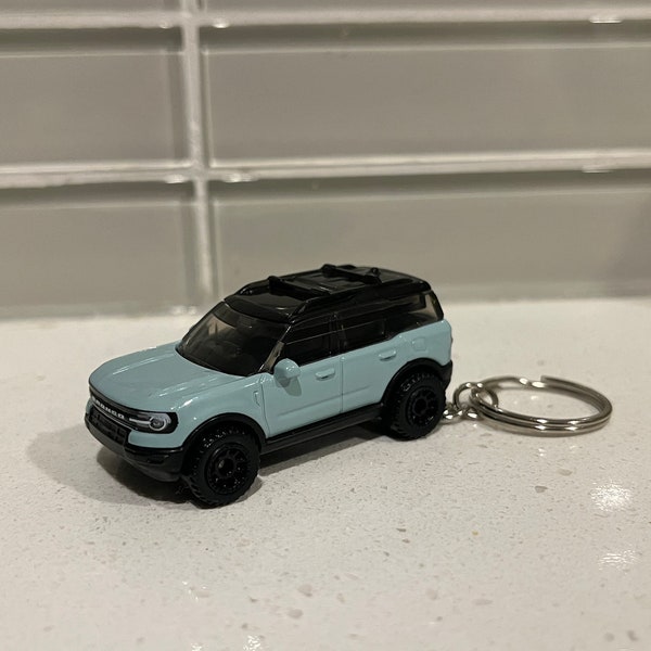 2022 Ford Bronco Sport Novelty Keychain or Ornament made from 1/64 diecast model scale car