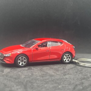 2019 Mazda 3 Neuheit Schlüsselanhänger aus 1:64 DieCast Modellauto Bild 6