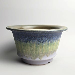 Handmade 5.75" Glazed Ceramic Plant Pot With Drainage Hole // Succulent Planter [F4] - US Tariffs Included