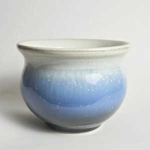 Handmade 4.5&quot; Glazed Ceramic Plant Pot With Drainage Cute Succulent Pot Houseplant Indoor Planter [B95]