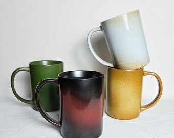 Handmade Ceramic Mug 540ml (18oz) // Reactive Glaze Stoneware Coffee & Tea Mug