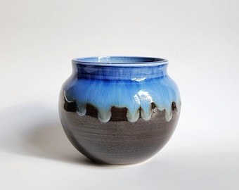 Handmade 4" Glazed Ceramic Plant Pot With Drainage // Cute Succulent Pot // Houseplant Indoor Planter [57]