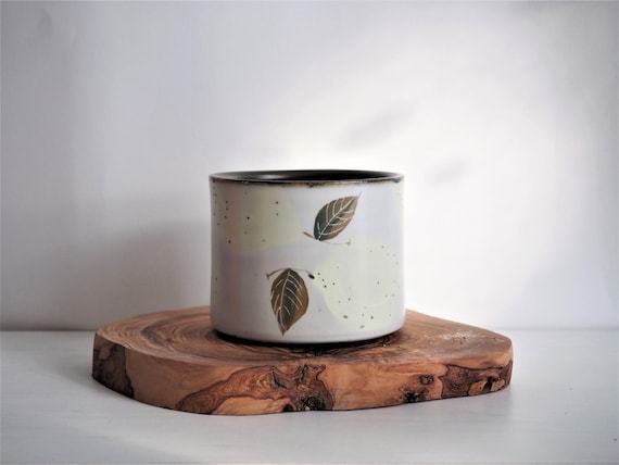 Hand Painted 4" Ceramic Plant Pot With Drainage Cute Succulent Pot Indoor Planter Fruits Pear Decorative Bowl Home Decor Candle Holder