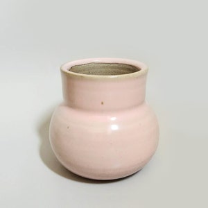 Handmade 3 Ceramic Plant Pots With Drainage / Succulent Pots / Glazed Ceramic Planters / Plant Gift Set / Small Pots / Bud Vase Pink