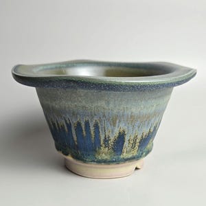 Handmade 5.25&quot; Glazed Ceramic Plant Pot With Drainage Hole // Succulent Planter [D255]