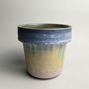 Maceta de cerámica hecha a mano de 11,4 cm con orificio de drenaje // Maceta pequeña para suculentas, cactus y hoyas [F30] – Aranceles estadounidenses incluidos