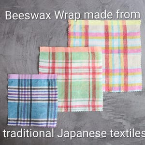 Reusable and washable. Gentle on your hands and kind to the earth — a beeswax wrap made from traditional Japanese textiles.